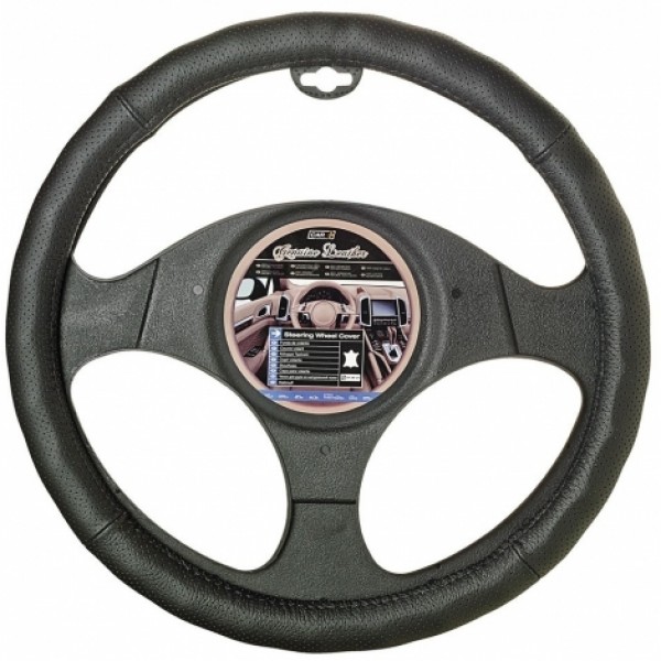 Funda Volante Negra de Piel Natural