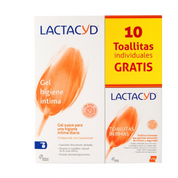 Lactacyd Intimo Gel 400 ml 10 Toallitas