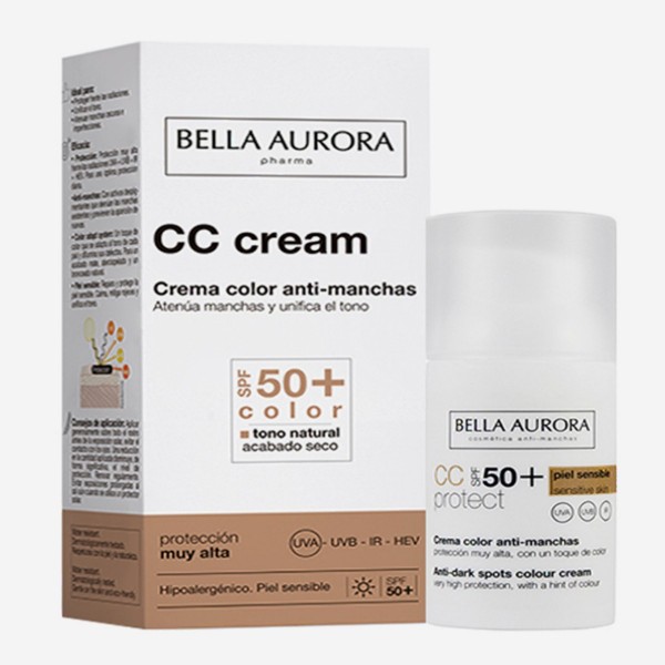 Bella Aurora Crema Color Antimanchas SPF 50 Piel